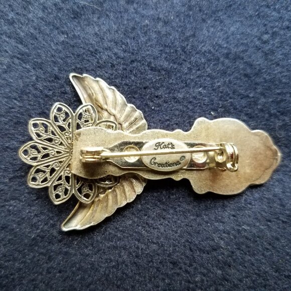 Spoon Angel Brooch by Kat's Creations - Picture 2 of 3